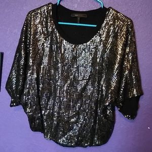 BCBGMAXAZRIA sequin blouse S